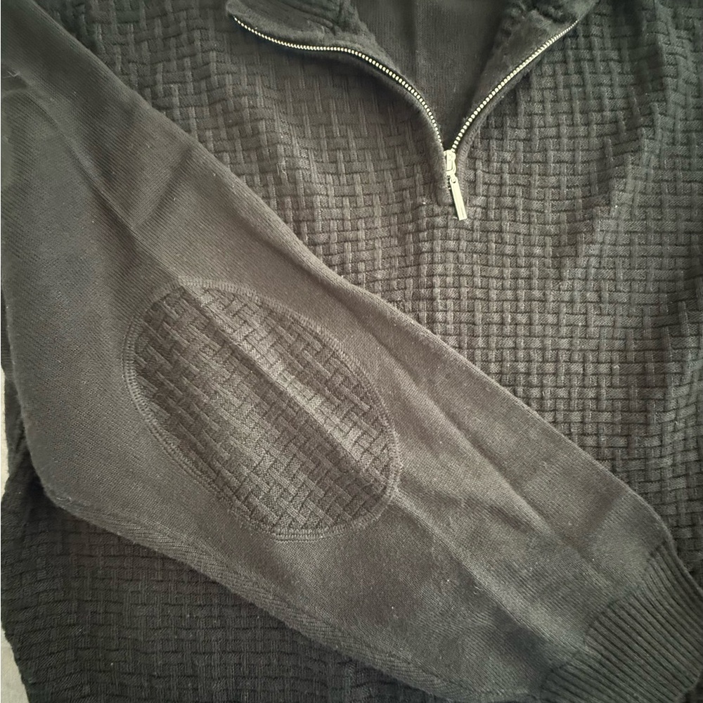Stacy Adams Charcoal Zip-Up Sweater